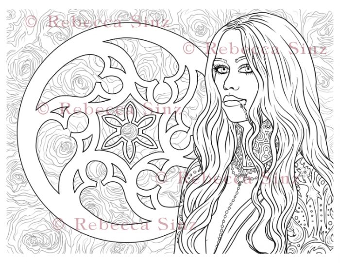 Rosace Coloring Book Page Download