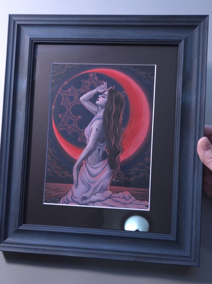 Scarlett Night Original Painting - Framed!