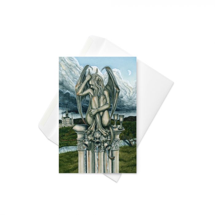 5 of Cups Greeting Card