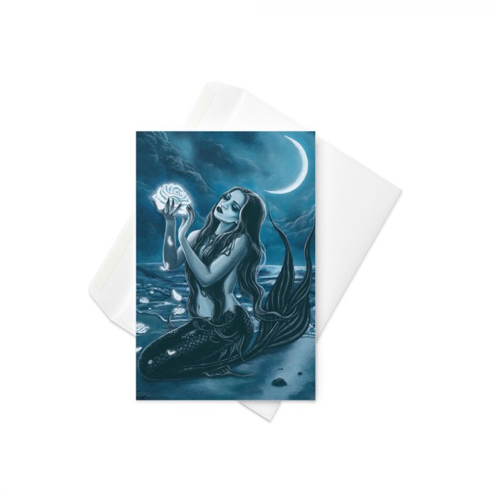Moon Flower Greeting card