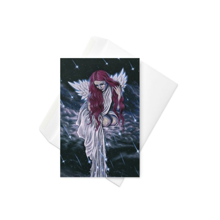 Raining Stars Greeting card