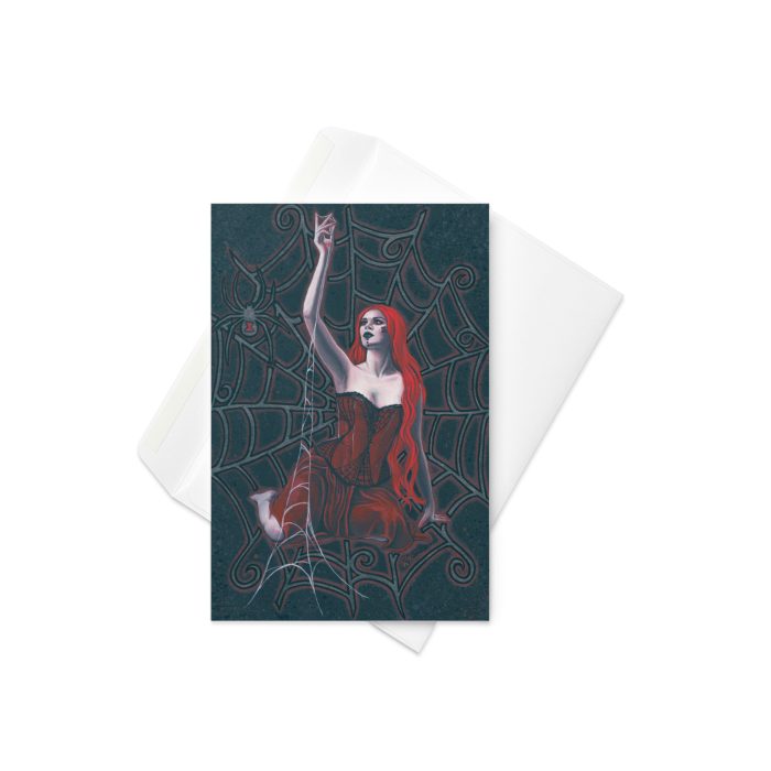 Black Widow Greeting card