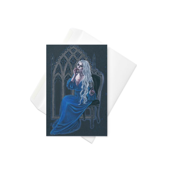 Gothic Sapphire Greeting card