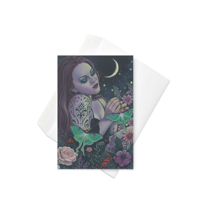 Moonlit Magic Greeting card